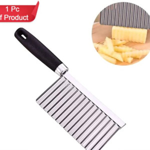 Stainless Steel Vegetable Salad Chopping Knife Crinkle Cutters